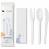 SOLEPLASTIC 100 Posate Da Viaggio TRIS IMBUSTATE SINGOLARMENTE