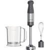 Kenwood Triblade XL+ HBM60.002GY, Frullatore a Immersione con Sistema TriBlade, Minipimer a Velocità Regolabile e Funzione Turbo, Inclusi Frusta & Misurino, 1000W, Bianco