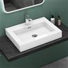 Mai & Mai Lavabo da Appoggio in Minerale Fuso 60x48x10cm, Colossum18-600