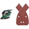 Bosch Home and Garden 06033B8000 Psm Primo Levigatrice Palmare, 50 W + 2607017113 B&D Mouse 25 Fogli Abrasivi Grana Mista