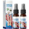 Wootapson 2PC Varicose Veins Spray, Spray Per Cura Anti-Venere, Skin Therapy Cream, per Vene Varicose Circolazione Gambe Piedi Pesanti Gonfie e Stanche Idratante, Adatto a Tutti i Tipi di Pelle