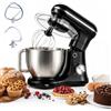 alpina Mixer da cucina da 1500 W - Robot da cucina con 10 livelli di velocità, frullatore con ciotola da 3,8 L, robot da cucina con gancio per impastare, frusta e frusta - Nero