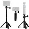 TEKFUSE Mini Treppiede Selfie Stick 27cm compatibile con GoPro DJ Insta360 | Treppiede da tavolo + selfie stick | 14,5cm compatto | 2kg portata | piedini antiscivolo | action cam e smartphone