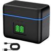 JSGHGDF Dock di ricarica rapida per batteria / / Air, OneX4 | Scatola di immagazzinaggio del bacino di ricarica rapida 2Slot con guscio rigido antigraffio per la batteria della macchina
