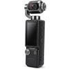 Erchineko Fotocamera Portatile per Vlogging 4K con Foto HD da 1 MP (BLACK) | Fotocamera Portatile Stabilizzata con Obiettivo Rotante a 360°, Ricaricabile 1200mAh, per Viaggi, Ciclismo Sportivo