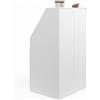 IDMarket - TOMI Armadio a 2 ante inclinate 60 x 50 x 110/70 cm bianco