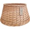 WIKLINOPOL IRENEUSZ ZYGMUNT WICKER WOOD Cesto per Albero di Natale intrecciato a mano in vimini naturale - Copribase decorativo per nascondere il supporto dell'albero, decorazione natalizia sostenibile ed elegante per la tua casa (60 cm)