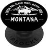 Mountain Landscape DearPrint Outdoor Mountain Landscape Buffalo Wildlife Nature Bison PopSockets PopGrip Adesivo