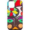 Philippe Seigle Custodia per iPhone 12/12 Pro Philippe Seigle Potente Donna grassetta Colorato Arte Floreale Pop
