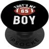Leggende dello sport Questo è il numero 65 di My Boy Football PopSockets PopGrip Adesivo