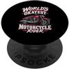 Two Wheel Comedy Divertente motociclista medio scherzi meglio ancora cavalcando PopSockets PopGrip Adesivo