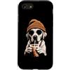Vintage Labrador Iced Coffee Funny Lab D Custodia per iPhone SE (2020) / 7/8 Labrador Retriever Bere Caffè Ghiacciato Divertente Cane Hipster