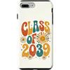Groovy Kindie School Graduation Ts Custodia per iPhone 7 Plus/8 Plus Classe del 2039 Retro Daisy Flower Sun Groovy Anno di Laurea