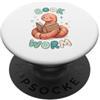 Kawaii Book Reader Literary Librarian De Libro Worm Carino Bookworm Lettura Letteratura Amante PopSockets PopGrip Adesivo