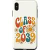 Groovy Kindie School Graduation Ts Custodia per iPhone XS Max Classe del 2039 Retro Daisy Flower Sun Groovy Anno di Laurea