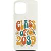 Groovy Kindie School Graduation Ts Custodia per iPhone 13 Pro Max Classe del 2039 Retro Daisy Flower Sun Groovy Anno di Laurea