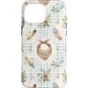 Cozy Countryside Farm Life Design Studio Custodia per iPhone 16 Pro Max Cowboy Bandana Piume Ferro di Cavallo Western Farmhouse Art