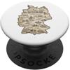 Lakelandwholesale1 Shirt Company Deutschland Karte Der Landeskinder Germania Vintage Mappa PopSockets PopGrip Adesivo