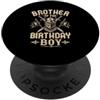 Medieval Knight Birthday Boy Matching Fa Fratello del compleanno ragazzo cavaliere festa PopSockets PopGrip Adesivo