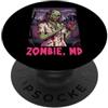 Halloween Glam Retro Vintage Comics Pop Zombie MD Undead Doctor Medicine Medical spaventoso horror da donna PopSockets PopGrip Adesivo