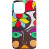 Philippe Seigle Custodia per iPhone 13 Pro Max Philippe Seigle Potente Donna grassetta Colorato Arte Floreale Pop
