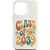 Groovy Kindie School Graduation Ts Custodia per iPhone 13 Pro Classe del 2039 Retro Daisy Flower Sun Groovy Anno di Laurea