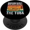 Tuba Player Gifts Marching Bands meglio custodito Secret the Tuba PopSockets PopGrip Adesivo