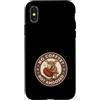 Moose Coffee Wilderness Humor Custodia per iPhone X/XS No Coffee No Moose Rustico Deserto Umorismo
