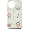 Cozy Countryside Farm Life Design Studio Custodia per iPhone 12 Pro Max Ferro di cavallo Bandana Agnello Uccelli Western Fattoria Acquerello