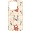 Cozy Countryside Farm Life Design Studio Custodia per iPhone 15 Pro Ferro Di Cavallo Bandana Piume Casale Occidentale Acquerello