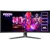 AOC Monitor AGP346UCSD 34 Curvo 3440x1440, UW-QHD, 360Hz, QD-OLED Panel, 0.03ms GtG, USB Hub Speakers, Height Adjustment, (HDMI2x 2.1 DP 1x 2.1) Adaptive Sync, HDR500 TrueBlack, G-Sync Comp, Nero