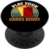 Card Collector Gifts Gioca le tue carte giuste Trading Card PopSockets PopGrip Adesivo