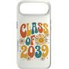 Groovy Kindie School Graduation Ts Custodia per iPhone Air Classe del 2039 Retro Daisy Flower Sun Groovy Anno di Laurea