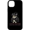 Coven Couture Witchy Halloween Fashion G Custodia per iPhone 14 Plus Cappello da strega gatto con occhiali da sole e piume, scialle elegante