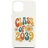 Groovy Kindie School Graduation Ts Custodia per iPhone 13 Classe del 2039 Retro Daisy Flower Sun Groovy Anno di Laurea