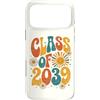 Groovy Kindie School Graduation Ts Custodia per iPhone 17 Pro Max Classe del 2039 Retro Daisy Flower Sun Groovy Anno di Laurea