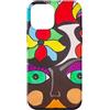 Philippe Seigle Custodia per iPhone 12 mini Philippe Seigle Potente Donna grassetta Colorato Arte Floreale Pop