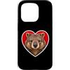 Wombat Animal Lover Custodia per iPhone 15 Pro Wombat Cuore