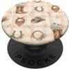Cozy Countryside Farm Life Design Studio Stivali da cowboy cappello bandana ferro di cavallo Western Farmhouse Art PopSockets PopGrip Adesivo