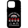 Geboren 2008 Legendär Geburtstagsgeschen Custodia per iPhone 16 Pro Vintage 2008 Leggenda Compleanno Vintage Retro Regalo