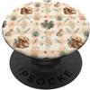 Cozy Countryside Farm Life Design Studio Stivali da cowboy cappello coniglio cactus fattoria acquerello PopSockets PopGrip Adesivo