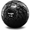 Yes4All NZQD Dynamic Slam Balls 4,5 kg, lucida, palla medica riempita di sabbia senza rimbalzo, adatta per l'allenamento e l'incremento della forza