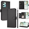 linsuyu Cover Compatible con OnePlus Nord CE 2 Lite/Nord 2 Lite,Compatible con Realme 9 5G / 9 Pro / Q5 / V25 5G 【Design a portafoglio due scomparti per carte】 Custodia per cellulare Black