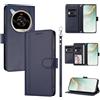 linsuyu Cover Compatible con ZTE nubia Focus 2 Ultra 【Design a portafoglio due scomparti per carte】 Custodia per cellulare Blue