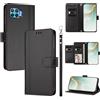 linsuyu Cover Compatible con Oppo A93 4G CPH2121 / F17 Pro 4G / Reno4 Lite / Reno4 F 【Design a portafoglio due scomparti per carte】 Custodia per cellulare Black