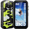 FOSSiBOT F116 Pro Rugged Smartphone 5G & Action Cam 4K, Android 16 Mini Telefono Indistruttibile 4 120Hz, Obiettivo 48MP Ultra-Grandangolo 152°, 36GB RAM+256GB/1TB, IP68/IP69K Impermeabile/NFC