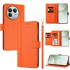 linsuyu Cover Compatible con Realme GT 8 Pro 【Design a portafoglio due scomparti per carte】 Custodia per cellulare Orange