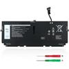 KXRSII 52Wh 722KK Laptop Batteria per Dell XPS 13 9300(2020) XPS 13 9310(2020) XPS 13 9380(2020) P117G P117G002 P117G001 Series 0WN0N0 WN0N0 02XXFW 2XXFW FP86V 7.6V 6800mAh