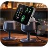 GEEKERA 3-in-1 Stazione di Ricarica per Apple: Qi2.2 25W Compatibile con MagSafe per iPhone 17/16, Caricatore Rapido 5W per Apple Watch e AirPods, Adattatore 45W Incluso, Ideale per Casa e Ufficio