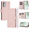 linsuyu Cover Compatible con Motorola Moto G52 4G / G82 5G / G71S 5G 【Design a portafoglio due scomparti per carte】 Custodia per cellulare Pink
